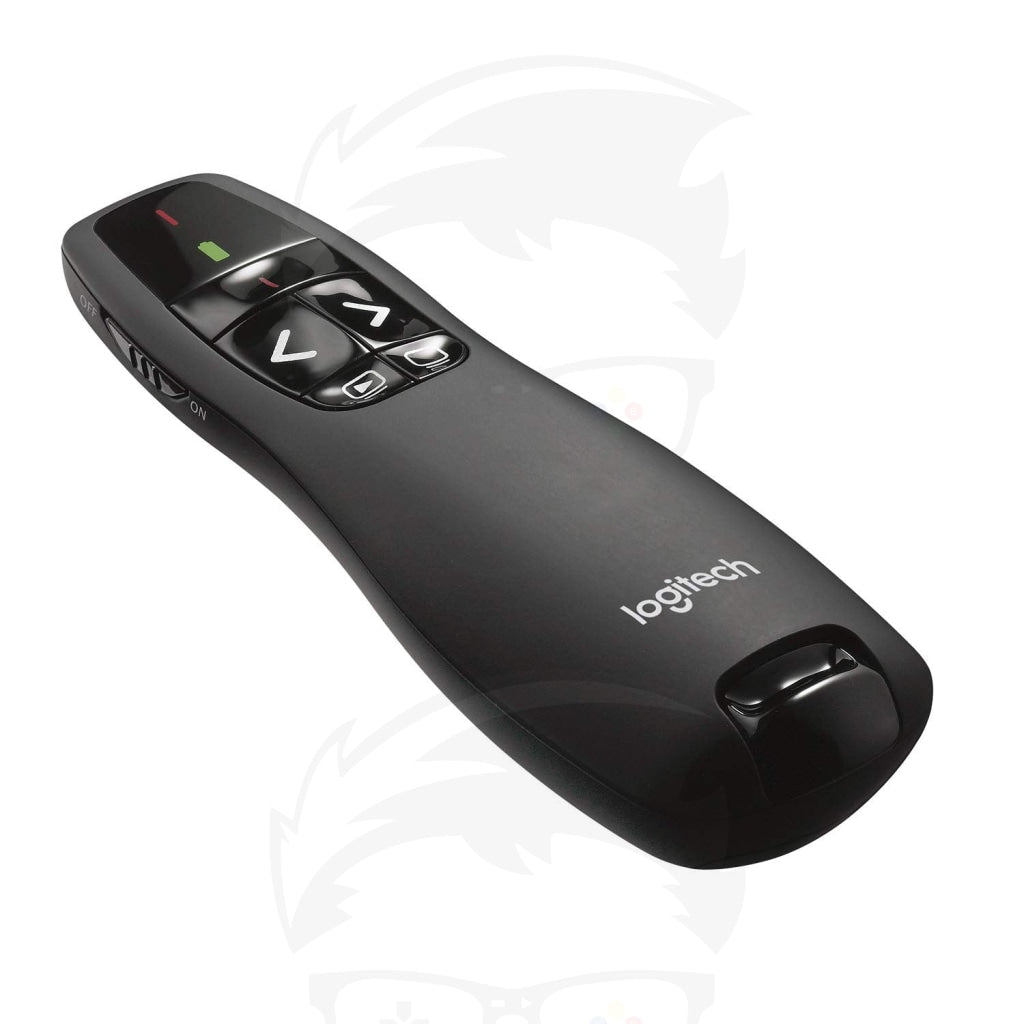 Logitech Wireless Presenter R400 Wireless Presentation Remote Clicker with Laser Pointer Logitech Wireless Presenter R400 Wireless Presentation Remote Clicker with Laser Pointer